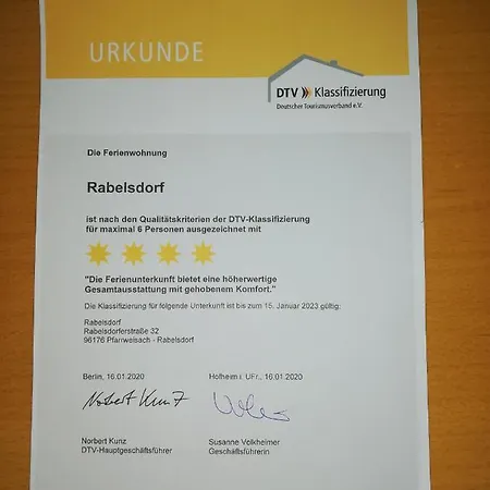 Apartamento Rabelsdorf Pfarrweisach